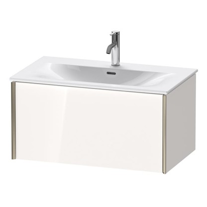 Duravit XViu Тумба подвесная 81x48x39.7см, с раковиной, 1 ящик, цвет: белый глянцевый/champagne matt