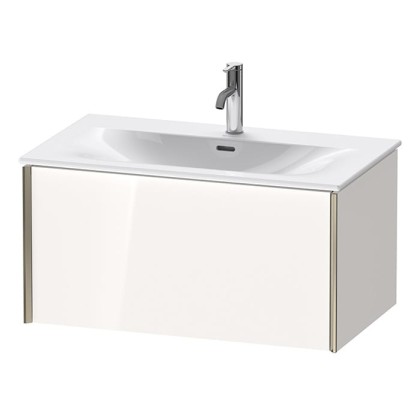 Duravit XViu Тумба подвесная 81x48x39.7см, с раковиной, 1 ящик, цвет: белый глянцевый/champagne matt