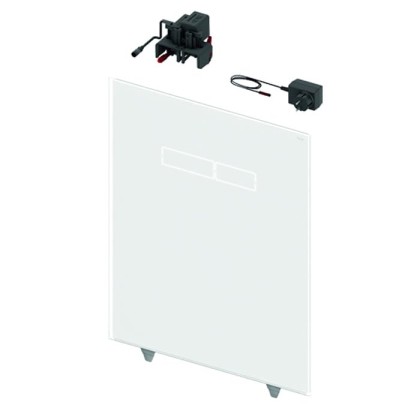 TECElux Верхняя панель с сенсорным блоком управления смыва, стекло: черное