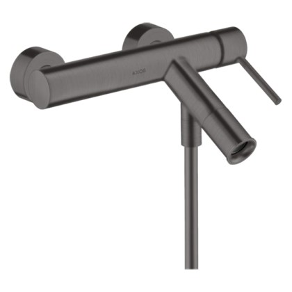 Axor Starck Смеситель для ванны , настенный, цвет: шлифованный черный хром
