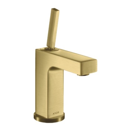 Axor Citterio Смеситель для раковины 110, на 1 отв., излив: 10.4cм., с донным клапаном, цвет: шлифованная медь