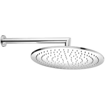 CISAL Shower Верхний душ D400 мм с настенным держателем L400 мм, цвет: хром