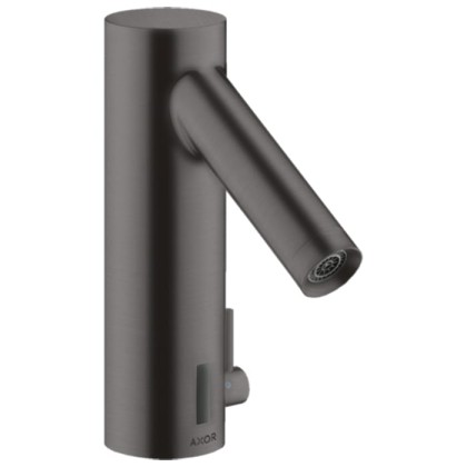 Axor Starck Cмеситель для раковины, на 1 отв., электроный, питание от сети 230V, с регулировкой температуры, цвет: шлифованный черный хром