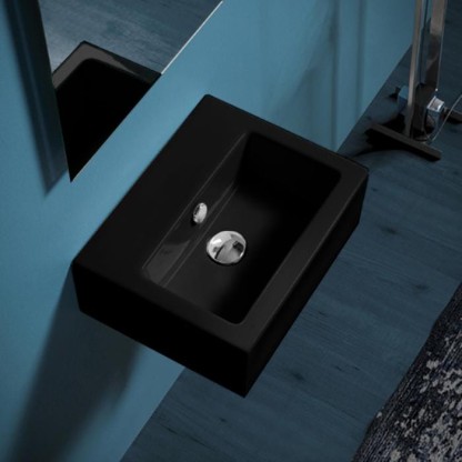 SIMAS Frozen Раковина 43ъ33.5 см, 1 отв., цвет: черный