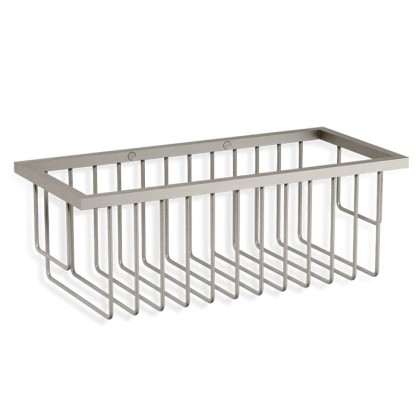 Decor Walther WA WND1 Корзина универсальная 26x12x9.5см для душа, подвесная, цвет: никель сатинированный