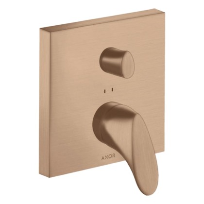 Axor Starck Organic Смеситель для ванны, встраиваемый, с переключателем на 2 потока, цвет: шлифованное красное золото