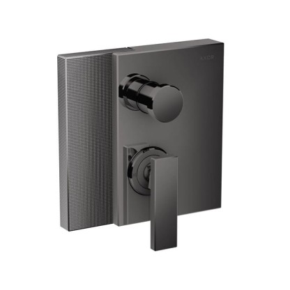 Axor Edge Смеситель для ванны, встраиваемый, алмазная огранка, внешняя часть, цвет: черный