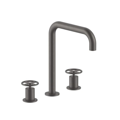 Fantini Fontane Bianche Смеситель для раковины, 3 отв., цвет: Matt Gun Metal PVD