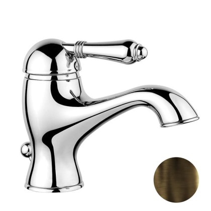 Nicolazzi El Capitan Смеситель для раковины, на 1 отв., с донным клапаном, цвет: тёмная бронза