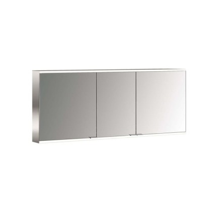 Emco Prime Зеркальный шкаф 160см., с подсветкой LED 2 Facelift навесная модель, 3-дверки, IP 20 задняя панель  цвет белый
