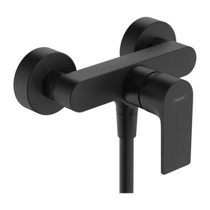 Hansgrohe Rebris E Смеситель для душа, настенный, ВМ, цвет: черный матовый