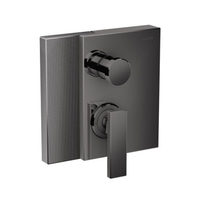 Axor Edge Смеситель для ванны, встраиваемый, алмазная огранка, внешняя часть, цвет: черный