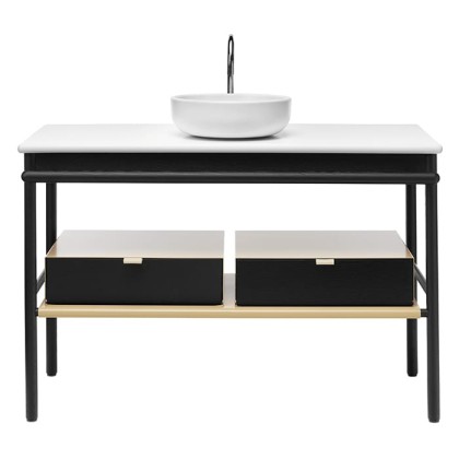 Burgbad Mya Комплект напольной мебели 120x50x79 см, цвет: дуб черный/белый