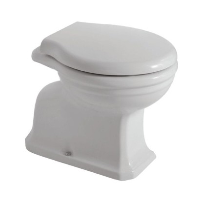 Globo Paestum Унитаз напольный 58х37,5см, слив в пол, цвет: белый