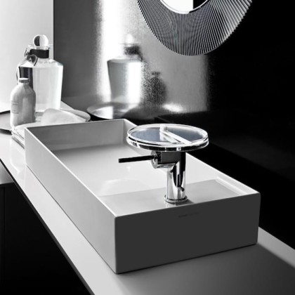 Laufen Kartell Раковина-чаша 75х35х12 см, 1 отв., без перелива, покрытие LLC, цвет: белый