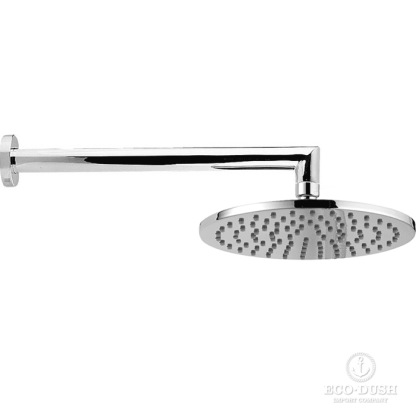 CISAL Shower Верхний душ D200 мм с настенным держателем L290 мм, цвет: хром