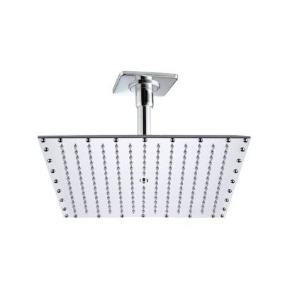 BOSSINI PARIS-RECTANGULAR Верхний душ 400 x 400 мм - потолочный кронштейн 150 мм, цвет: хром