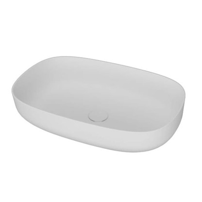 MOMA Sweet Раковина 58х38см., накладная, с донным клапаном, цвет: белый матовый