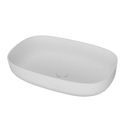 MOMA Sweet Раковина 58х38см., накладная, с донным клапаном, цвет: белый матовый