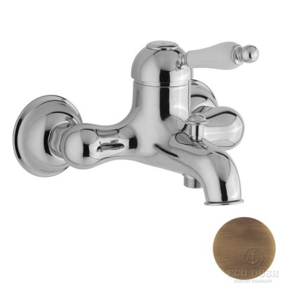 CISAL Arcana Empress Смеситель однорычажный настенный для ванны/душа, цвет: бронза