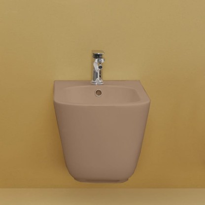 Kerasan Tribeca Биде подвесное 54х35см, c 1 отв под смеситель, c креплением WB9N, цвет: Bruno matt