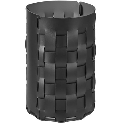 ADJ Корзина для мусора Bottega, D22xH35 см., цвет: черный/серый