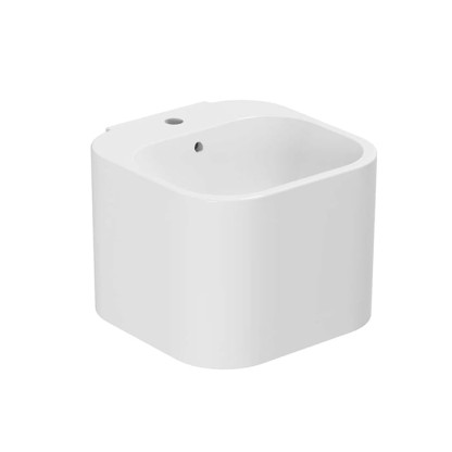 Azzurra Tandem Раковина подвесная 44x43xH32 см, 1 отв., с переливом, с бельевой корзиной, цвет: Bianco lucido