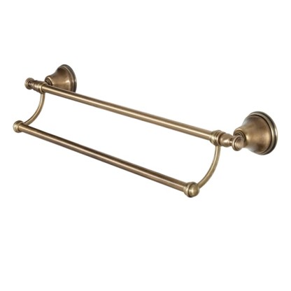 TW Harmony 012, полотенцедержатель двойной 58см, подвесной, цвет: бронза