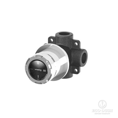 Stella Timeaster Встраиваемый переключатель для душа 0/153 на 2 выхода, круглая ручка d=52мм, цвет: хром