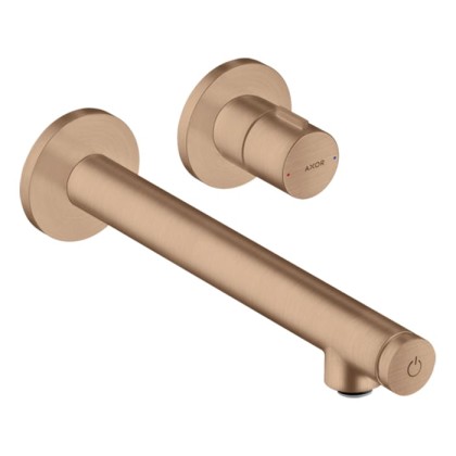 Axor Uno Select Смеситель для раковины, встраиваемый, излив: 22.1см., цвет: шлифованное красное золото