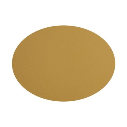 ADJ Овальный плейсмат, 47,5x35 см., цвет: горчичный/оливковый