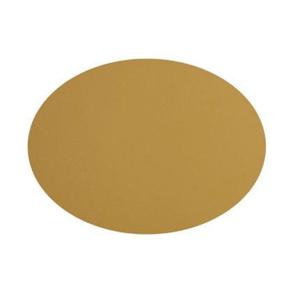 ADJ Овальный плейсмат, 47,5x35 см., цвет: горчичный/оливковый