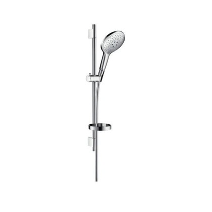 Hansgrohe Raindance Select 150 Душевой гарнитур, ручной душ Raindance Select 150 3jet, штанга Unica’S Puro 650 мм, шланг Isiflex 1600 мм, мыльница Casetta’Puro, цвет: хром