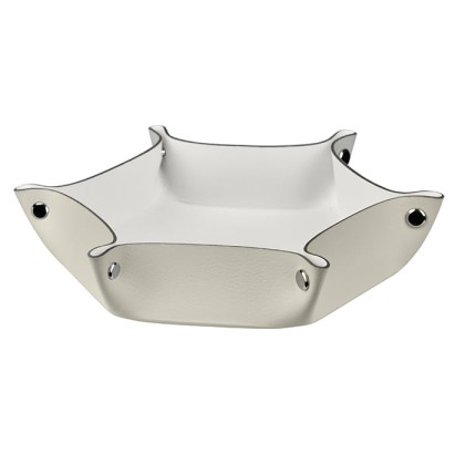 ADJ Мелочница, 15x18xH5 см., цвет: панна котта/белый