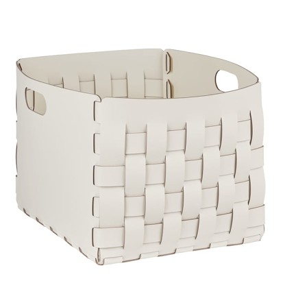 ADJ Корзинка Bottega, 35x40xH30 см., цвет: белый/панна котта