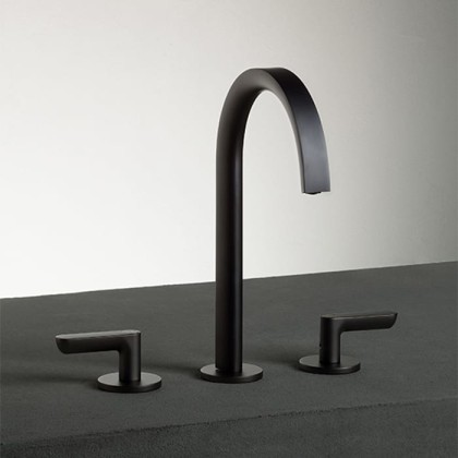 Fantini Icona Deco Смеситель для раковины, 3 отверстия, цвет: оружейная сталь