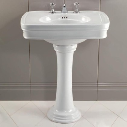 Devon&Devon Rose Раковина 70х57 см, 3 отв., цвет: белый