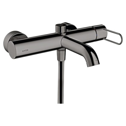Axor Uno Смеситель для ванны, ВМ, настенный, с переключателем на 2 потока, цвет: полированный черный хром