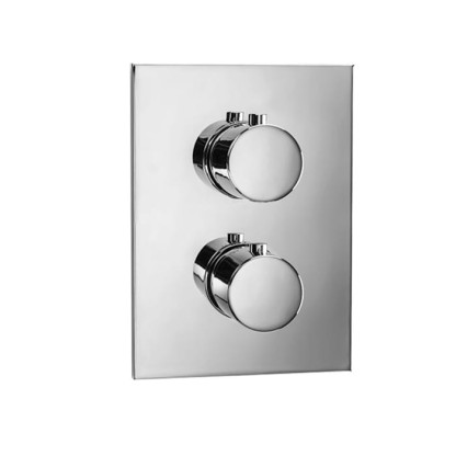 Almar Round on Square core Смеситель для душа, встраиваемый, внешняя часть, на 3 выхода, цвет: хром