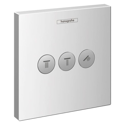 Hansgrohe ShowerSelect Запорный вентиль, с переключением на 3 выхода, цвет: хром