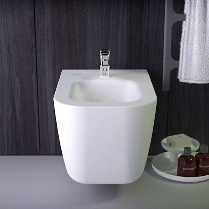 KNIEF Pride Биде подвесное 52х39х33см с 1 отв под смеситель, цвет: белый матовый