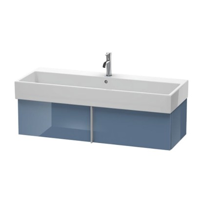 Duravit VA Тумба подвесная, 118.4x43.1х29.8см., с раковиной и 1 выдв. ящиком, цвет: голубой камень глянцевый