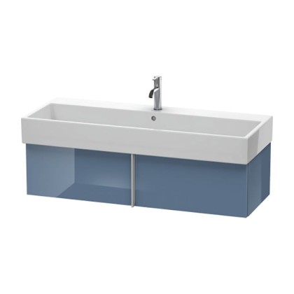 Duravit VA Тумба подвесная, 118.4x43.1х29.8см., с раковиной и 1 выдв. ящиком, цвет: голубой камень глянцевый
