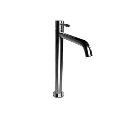Bongio ON Смеситель для раковины, высокий на 1 отв, излив 17.3см., с донным клапаном clic clac, цвет: хром