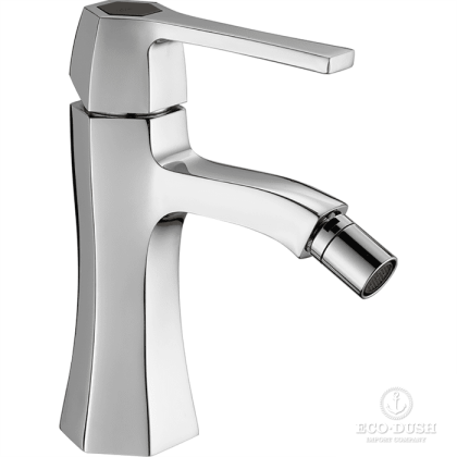 CISAL Cherie Смеситель однорычажный для биде на 1 отверстие, без донного клапана, цвет: хром/черный