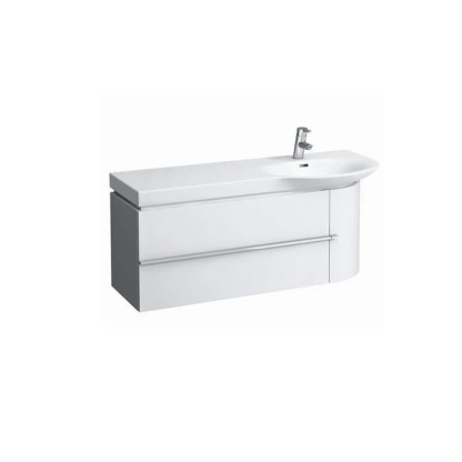 Laufen Palace Тумба, 1140x375x450 мм, с раковиной 1200х460х65 мм, с 1 отв под смеситель, цвет: белый глянцевый