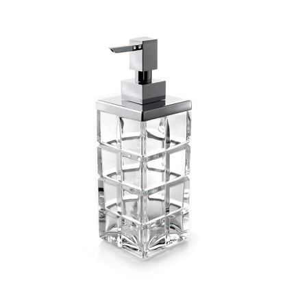 3SC Palace Дозатор для жидкого мыла,  настольный, цвет: прозрачный хрусталь/хром
