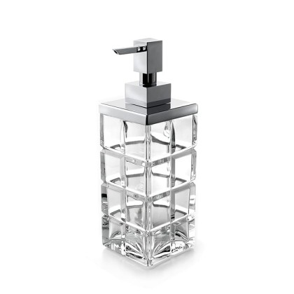 3SC Palace Дозатор для жидкого мыла,  настольный, цвет: прозрачный хрусталь/хром