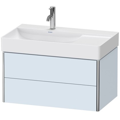 Duravit XSquare Тумба с раковиной 78.4x46х39.7см., подвесная, 2 ящика, цвет: Light Blue SaM