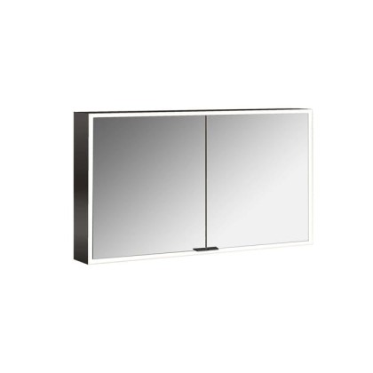 Emco Prime Зеркальный шкаф 120см., с подсветкой LED навесная модель, IP 20 с Lichtpaket, зеркальная задняя стенка, цвет черный